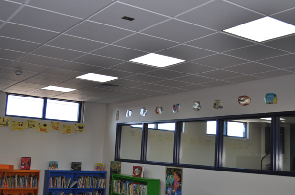 Teaching school room lighting in Lasvas